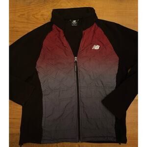 New Balance Fleece Jacket Mens Medium Warm Pockets Activewear